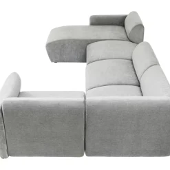 KARE Design Wohnlandschaft 2 Lucca Grau Links 328Cm- Sofas & Couches