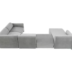 KARE Design Wohnlandschaft 2 Lucca Grau Links 328Cm- Sofas & Couches