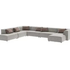 KARE Design Wohnlandschaft Infinity Miami Grau 417Cm- Sofas & Couches