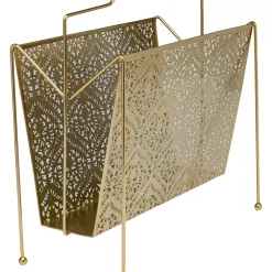 KARE Design Zeitungsständer Basket Gold Gros- Zeitungsständer