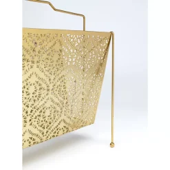 KARE Design Zeitungsständer Basket Gold Gros- Zeitungsständer