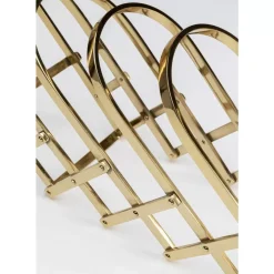 KARE Design Zeitungsständer Flex Gold- Zeitungsständer